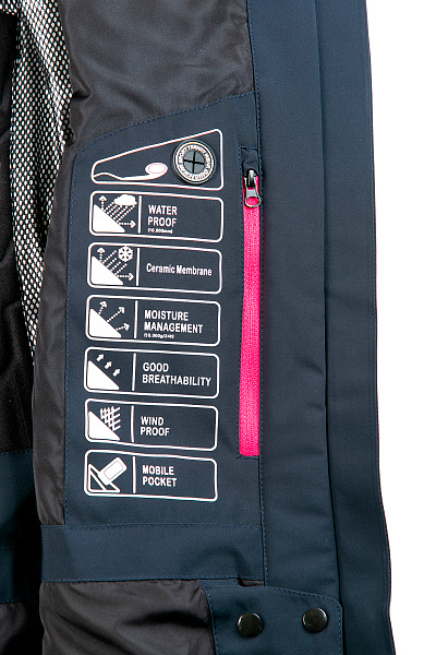 Женская горнолыжная Куртка WHS Темно-синий, 8783341