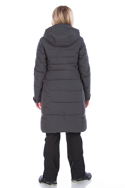 Женский зимний Пуховик Lafor Темно-серый, 76703