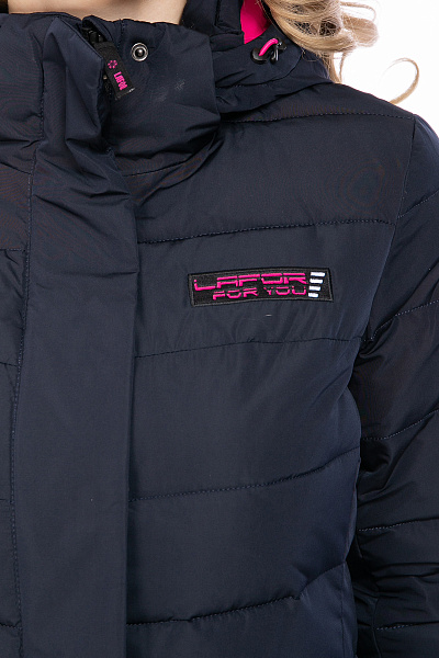 Женский зимний Пуховик Lafor Темно-синий, 76704