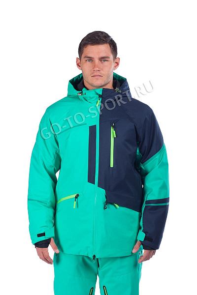 Мужская горнолыжная Куртка WHS Зеленый, 878357