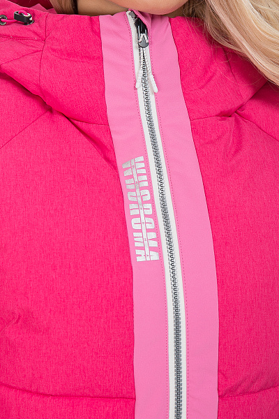 Женский горнолыжный Пуховик WHS Малиновый, 8783194