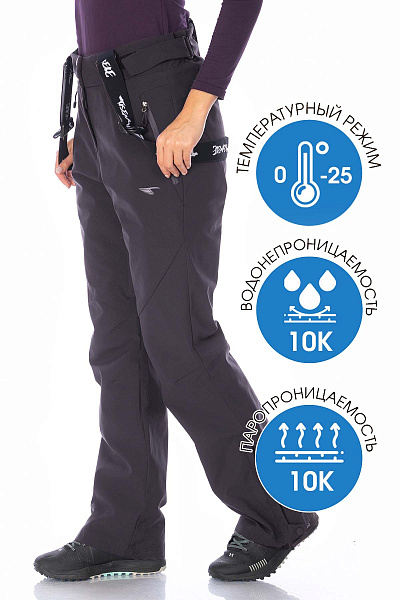 Штаны Tisentele Темно-серый, 847642