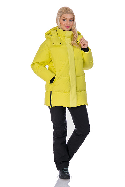 Женский зимний Пуховик WHS Желтый, 8783227