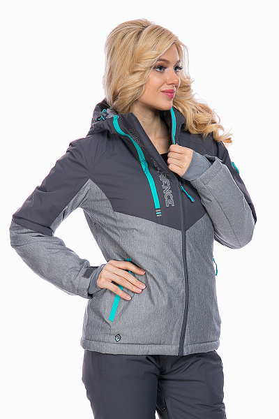 Женская горнолыжная Куртка High Experience Серый, 6980316