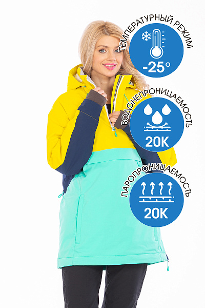 Анорак Running River Мятный, 8278149