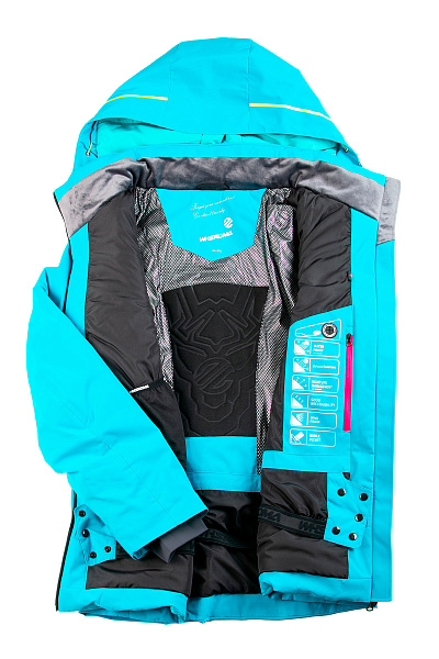 Женская горнолыжная Куртка WHS Бирюзовый, 8783341