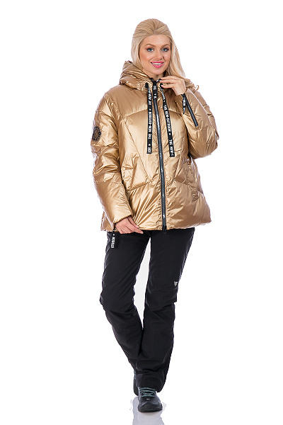 Женский зимний Пуховик WHS Желтый, 8783204