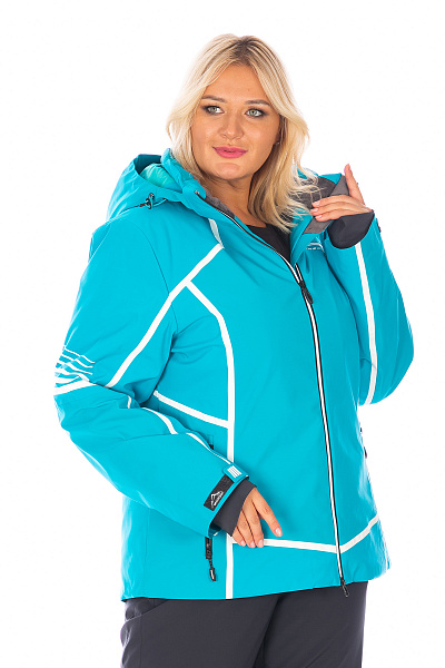 Женская горнолыжная Куртка WHS Бирюзовый, 8783359