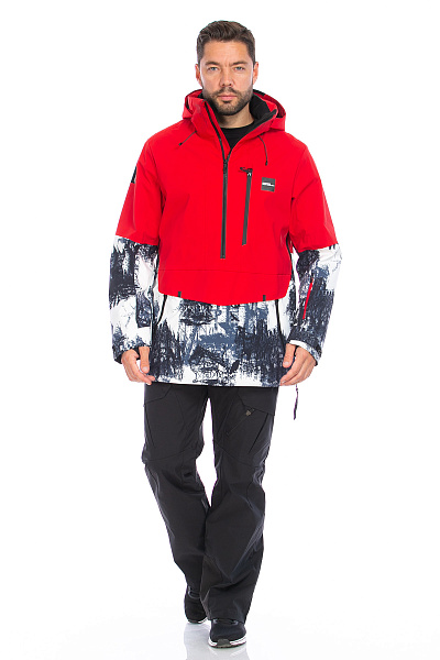 Мужской горнолыжный Анорак WHS Красный, 8783352