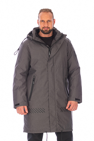 Мужская зимняя Парка Lafor Темно-серый, 767067