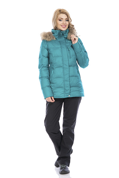 Женский зимний Пуховик Running River Бирюзовый, 8278114