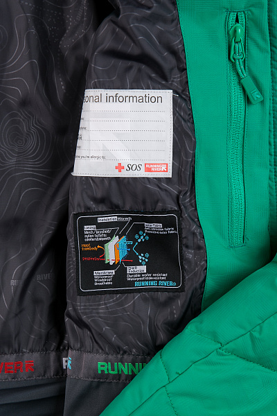 Женский горнолыжный Пуховик Running River Зеленый, 827867