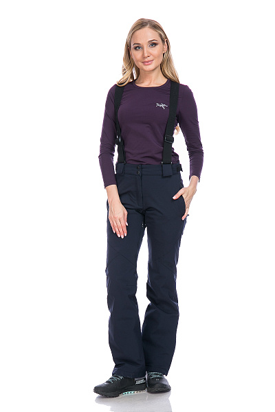 Женские горнолыжные Штаны High Experience Темно-синий, 6980380