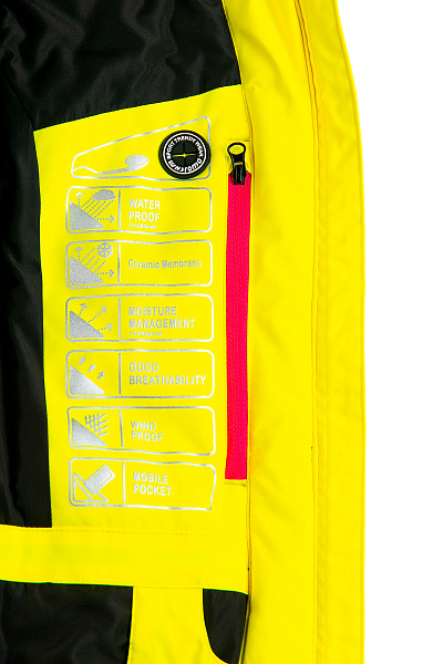 Женская горнолыжная Куртка WHS Желтый, 8783361