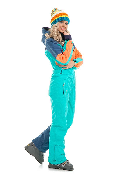 Женский горнолыжный Комбинезон Snow Headquarter Бирюзовый, 83819