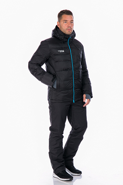 Мужской горнолыжный Пуховик Running River Черный, 827869