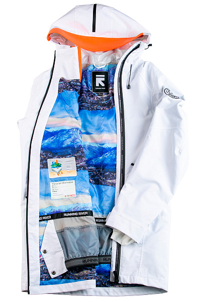 Мужская горнолыжная Куртка Running River Белый, 8278127