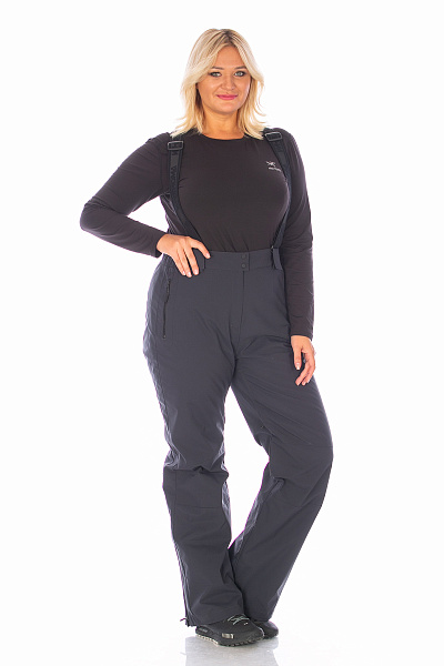 Женские горнолыжные Штаны WHS Темно-серый, 8783315