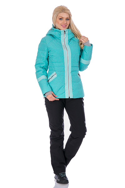 Женский горнолыжный Пуховик WHS Бирюзовый, 8783194
