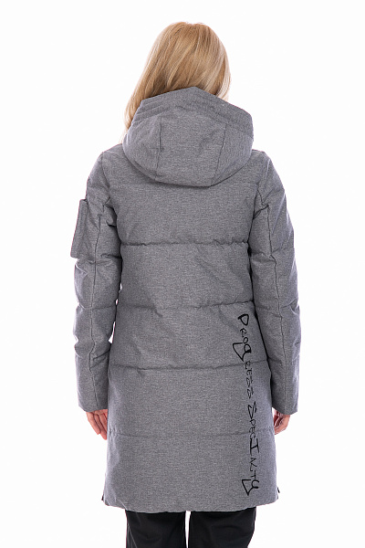 Женский зимний Пуховик WHS Серый, 8783289