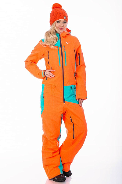 Женский горнолыжный Комбинезон Snow Headquarter Оранжевый, 838116