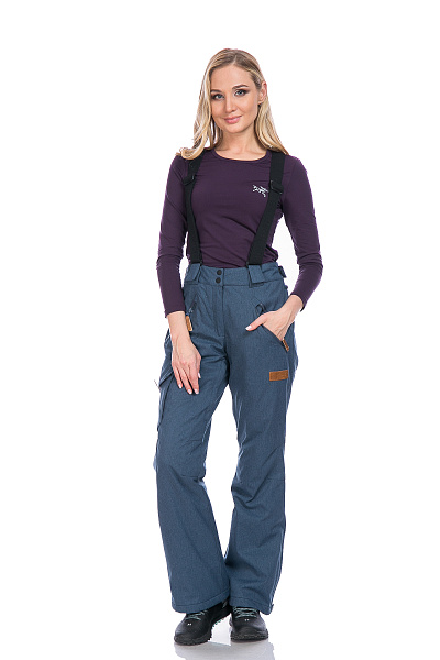 Женские горнолыжные Штаны High Experience Синий, 6980369