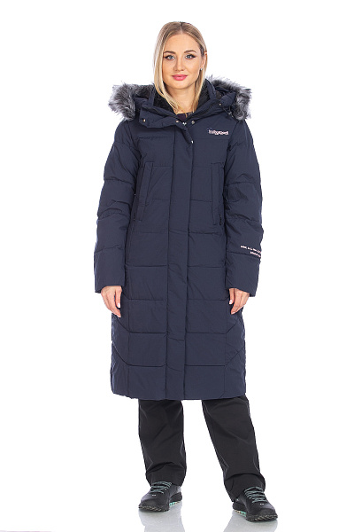 Пуховик женский WHS Темно-синий, 8783401