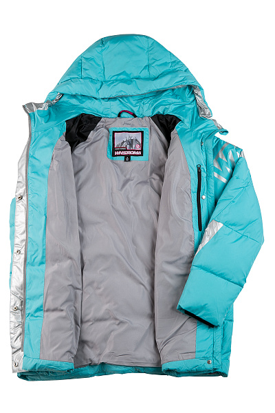 Женский зимний Пуховик WHS Голубой, 8783242