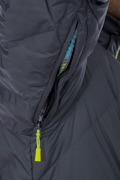 Мужской горнолыжный Пуховик Running River Серый, 827872