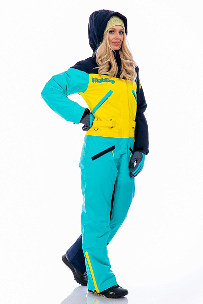 Женский горнолыжный Комбинезон High Experience Бирюзовый, 6980247