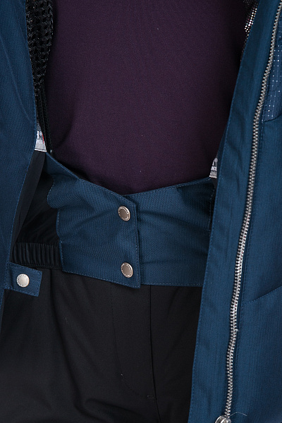 Женский горнолыжный Пуховик High Experience Темно-синий, 6980377