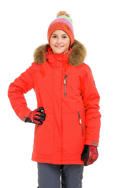 Детская зимняя Парка High Experience Коралловый, 6980183