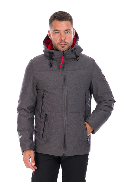 Мужской зимний Пуховик WHS Темно-серый, 8783228