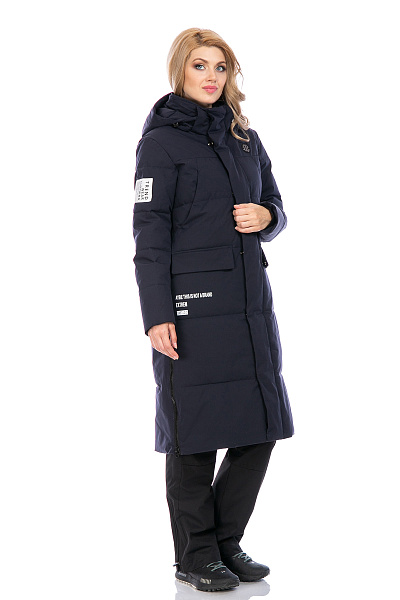 Женский зимний Пуховик WHS Темно-синий, 8783313
