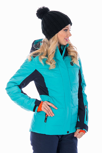 Женский горнолыжный Пуховик WHS Бирюзовый, 8783139