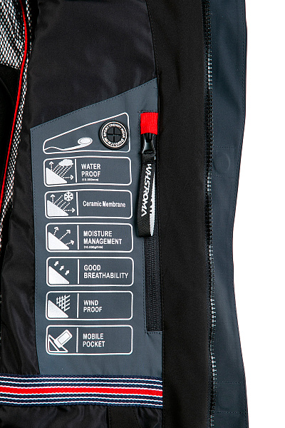 Мужская горнолыжная Куртка WHS Темно-серый, 8783363