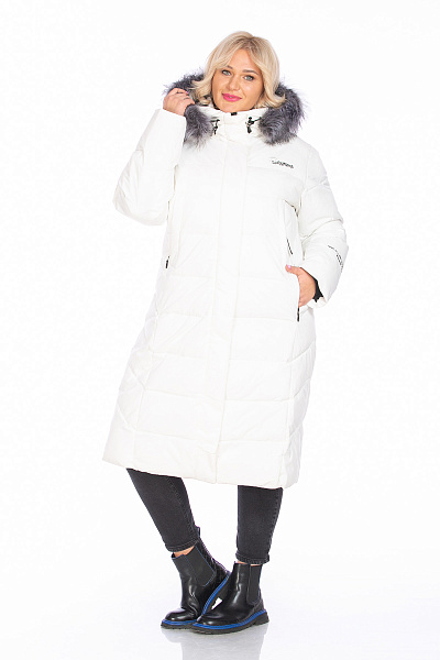 Пуховик WHS Белый, 8783401