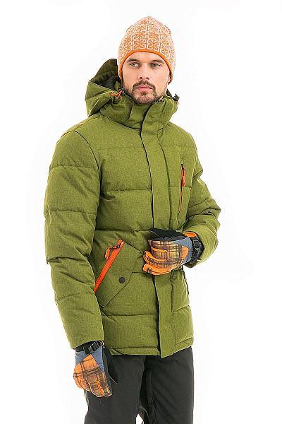 Мужской зимний Пуховик WHS Зеленый, 878377