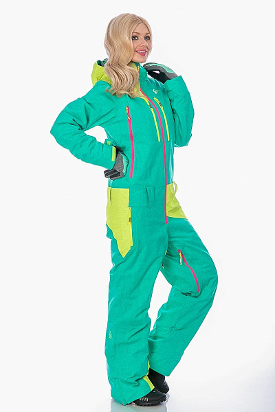 Женский горнолыжный Комбинезон Snow Headquarter Зеленый, 838116