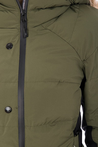 Женский горнолыжный Пуховик Running River Хаки, 827825