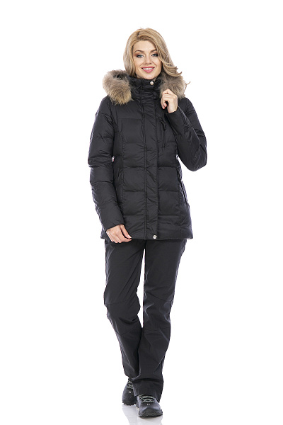 Женский зимний Пуховик Running River Черный, 8278114