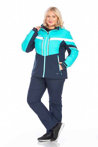 Женский горнолыжный Костюм High Experience Бирюзовый, 6980405K1