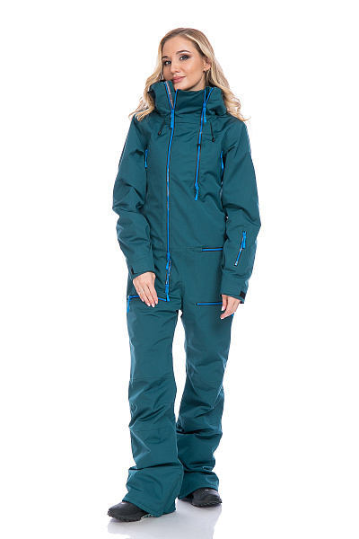 Женский горнолыжный Комбинезон Running River Бирюзовый, 827895