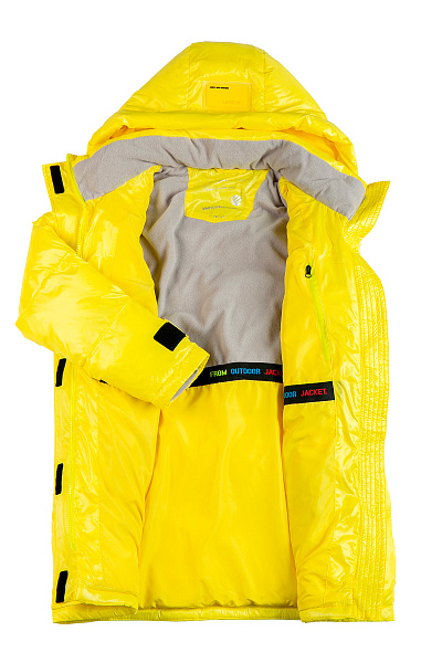 Детский зимний Пуховик WHS Желтый, 8783298