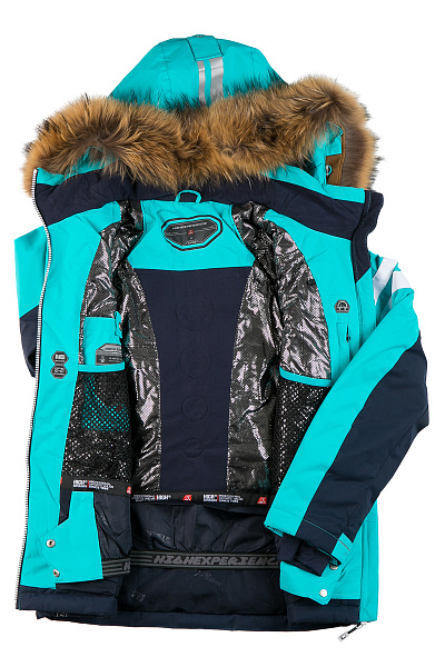 Женский горнолыжный Костюм High Experience Бирюзовый, 6980314K1