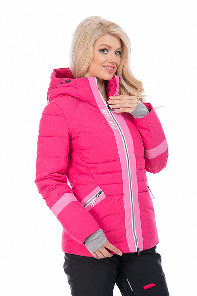 Женский горнолыжный Пуховик WHS Малиновый, 8783194