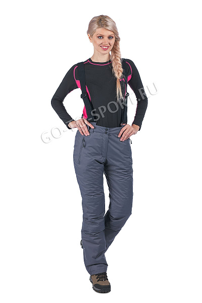Женские горнолыжные Штаны High Experience Серый, 6980125