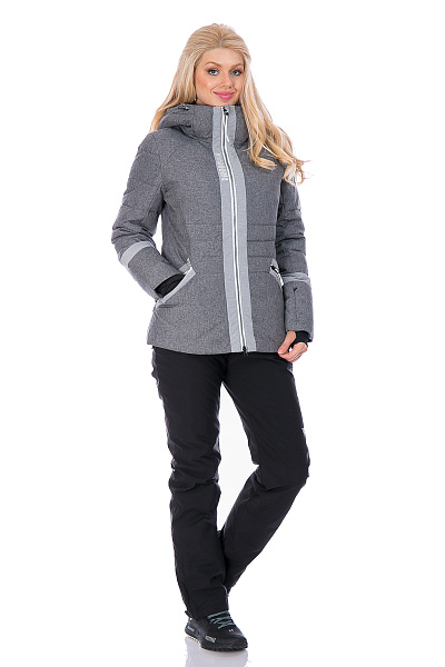 Женский горнолыжный Пуховик WHS Серый, 8783194