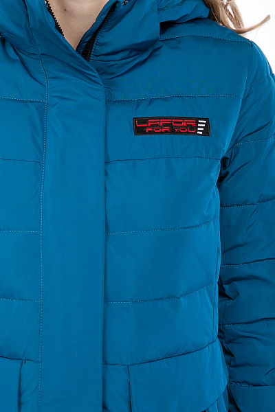 Пуховик Lafor Серо-синий, 76703