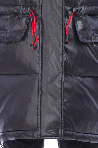 Пуховик WHS Черный, 8783298